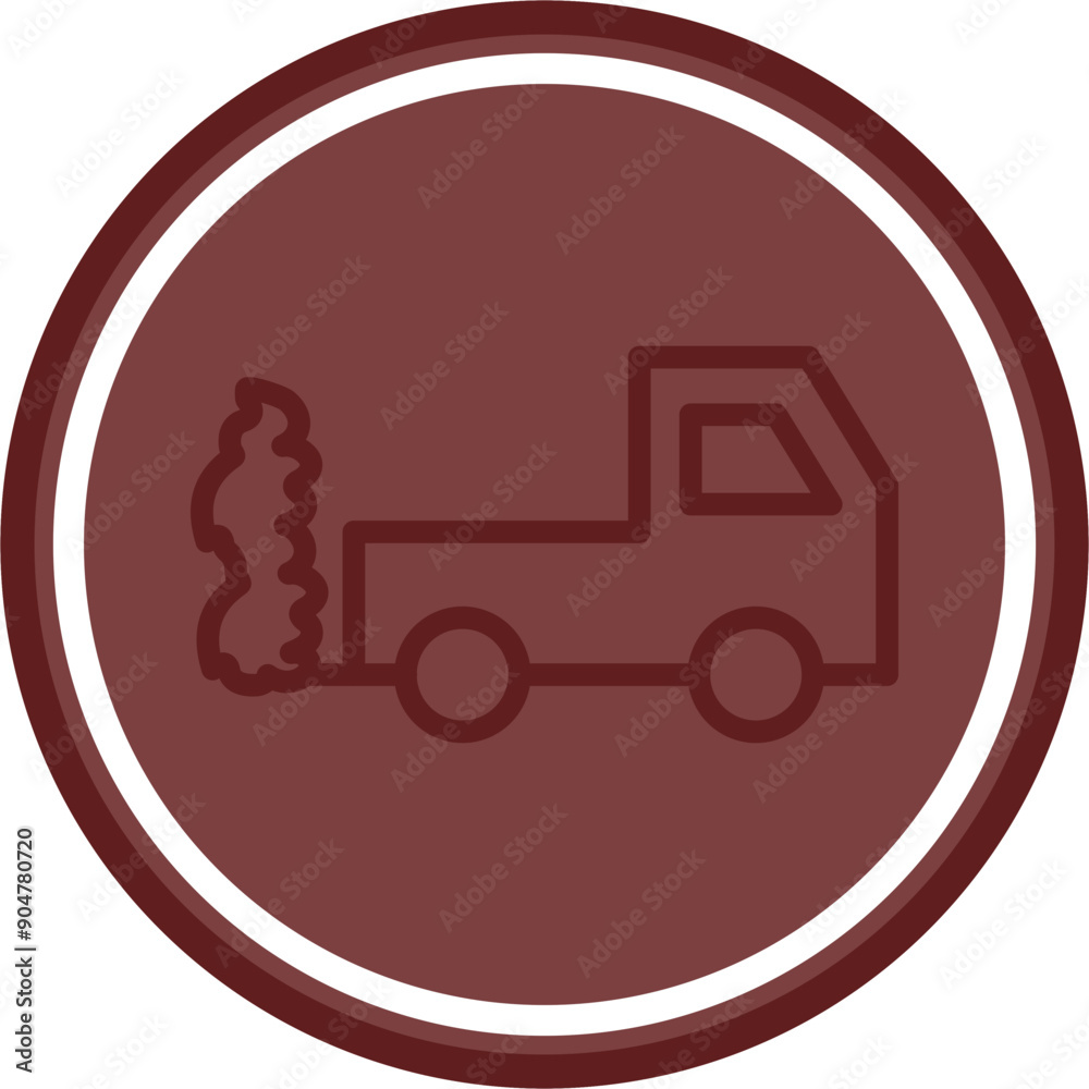 Exhaust Fumes Vector Line Double Circle Maroon Exhaust Fumes Vector Line Double Circle Maroon