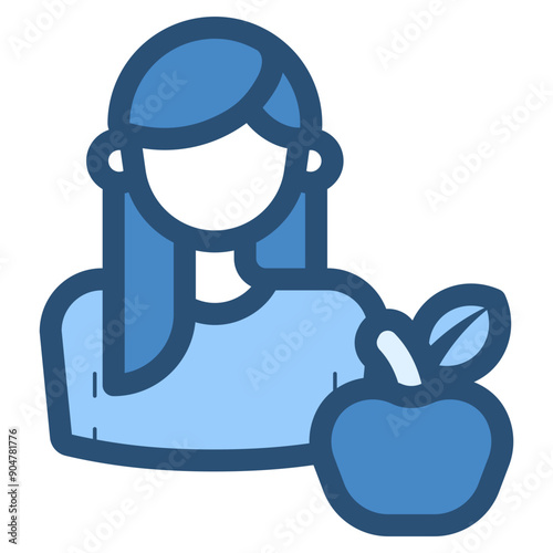 female nutritionist profession icon