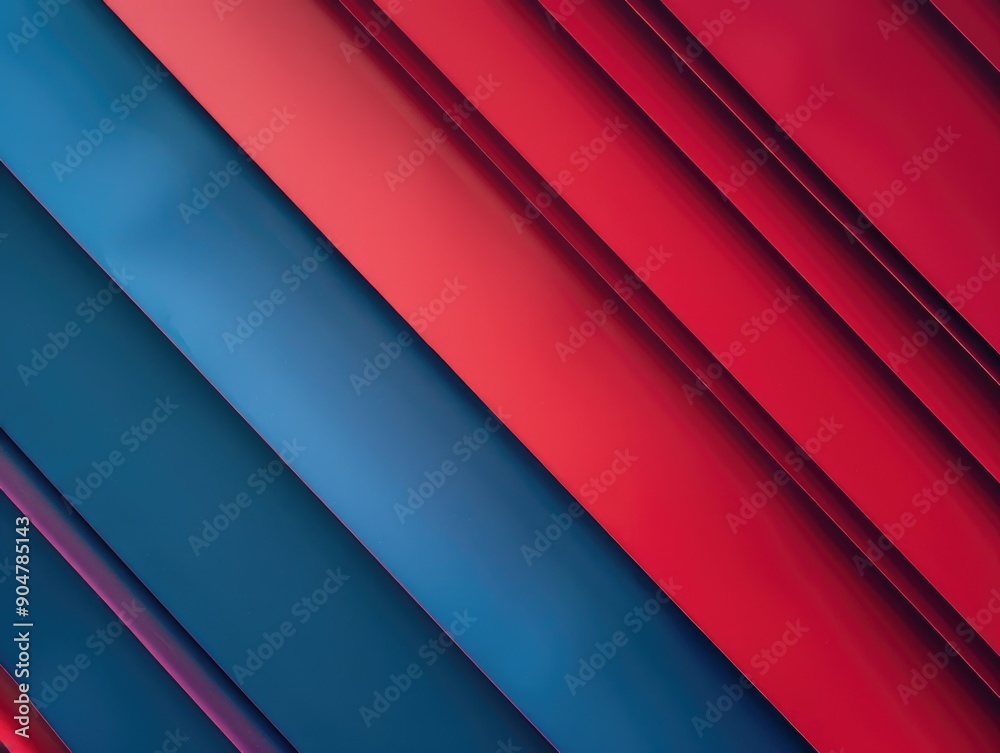 Obraz premium Red and Blue Background Close Up