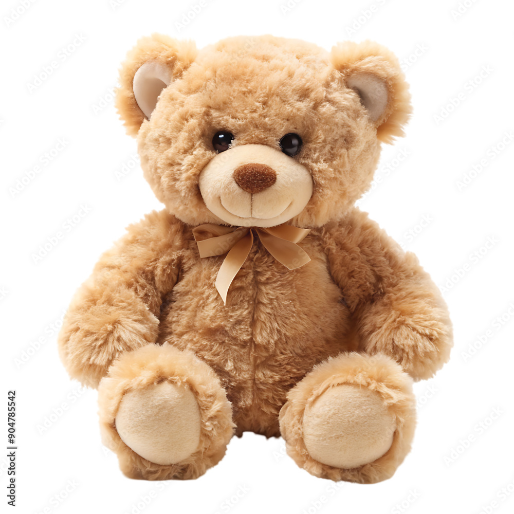 Fototapeta premium bear stuffed fluffy plushie on transparent background