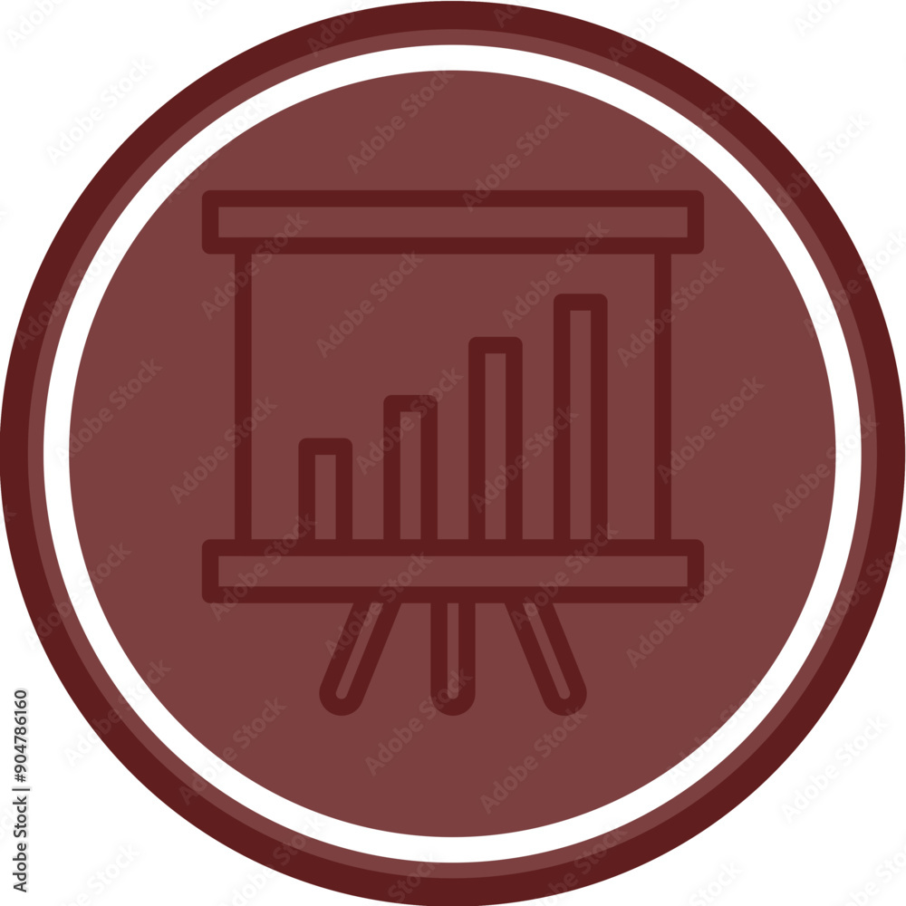 Statistics Vector Line Double Circle Maroon Statistics Vector Line Double Circle Maroon