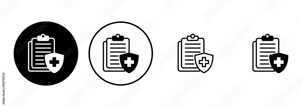 Medical insurance icon set. health insurance icon Medical insurance icon set. health insurance icon