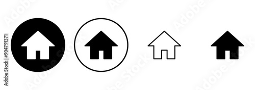 House icon set. Home icon vector