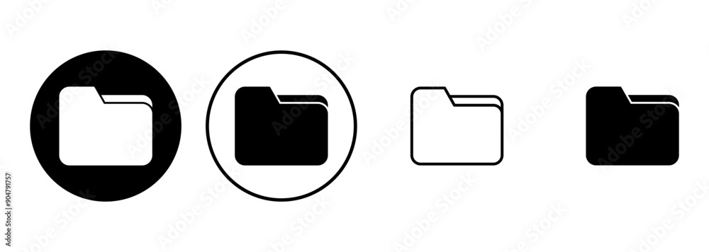 Folder icon set. folder vector icons Folder icon set. folder vector icons