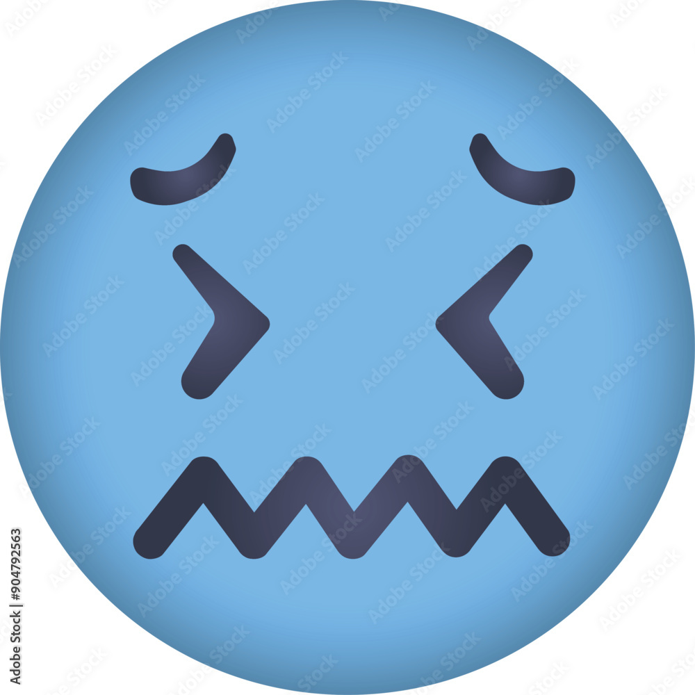 Emoji Design. Cold face, emoticon illustration. Emoji Design. Cold face, emoticon illustration.