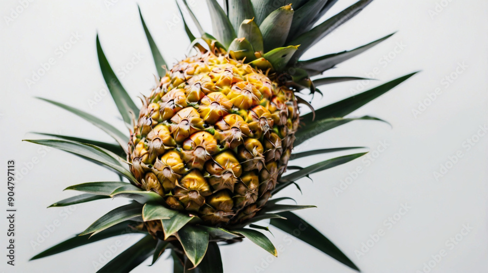 photo of pineapple isolated on white background photo of pineapple isolated on white background