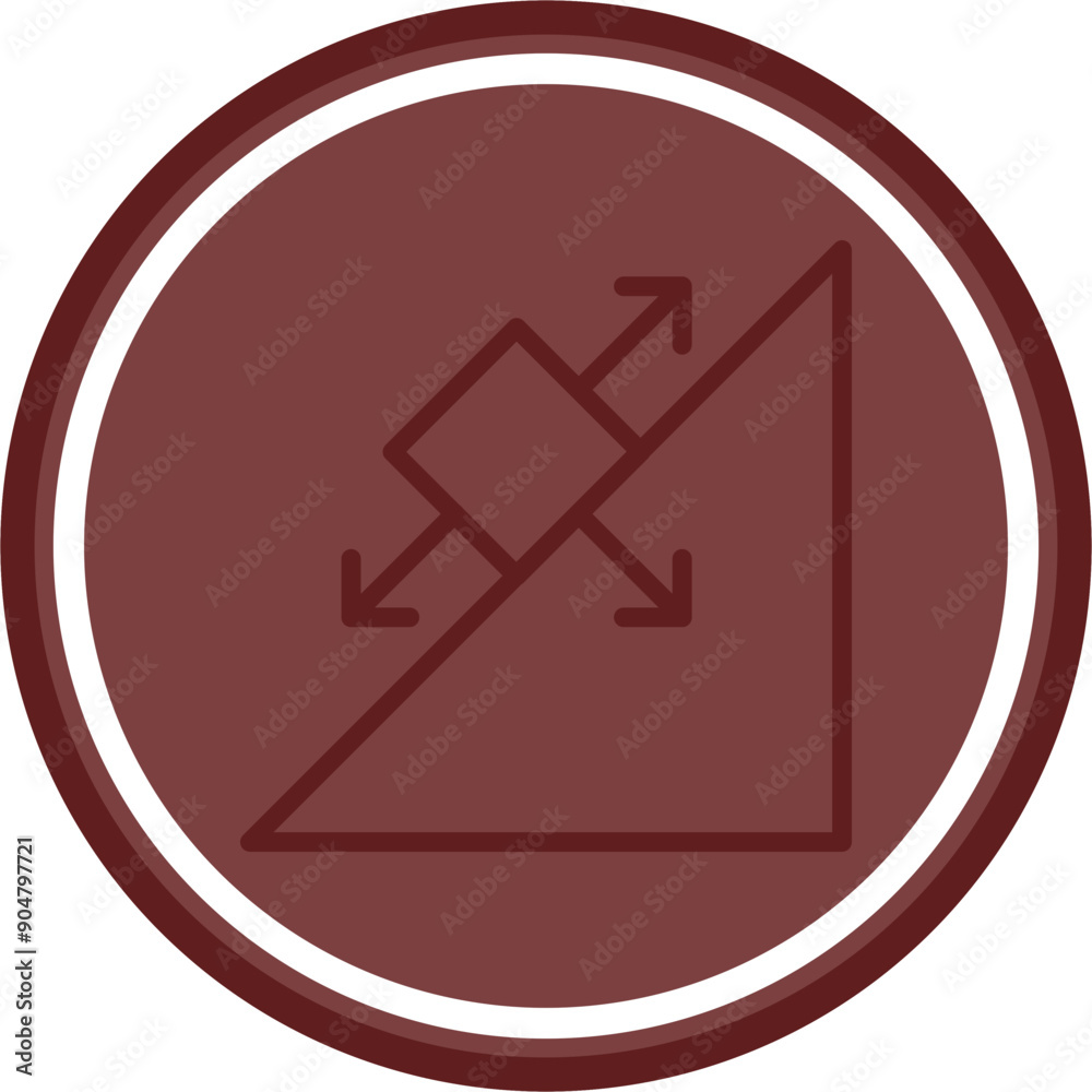 Friction Vector Line Double Circle Maroon Friction Vector Line Double Circle Maroon