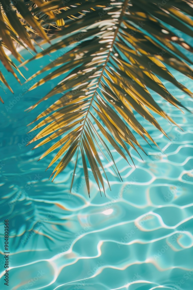 Palm Leaf in Water