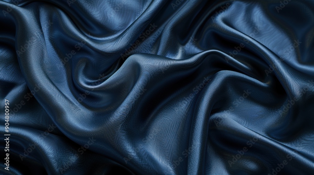 Blue Silk Fabric Texture Blue Silk Fabric Texture