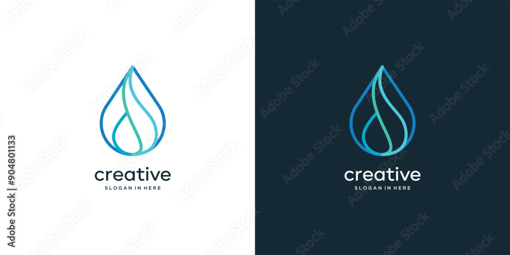 Best Aqua Blue Water Drop Digital Technology Vector Logo Design. Eco Bright Natural Energy Minimalist Water Drop with line template Best Aqua Blue Water Drop Digital Technology Vector Logo Design. Eco Bright Natural Energy Minimalist Water Drop with line template
