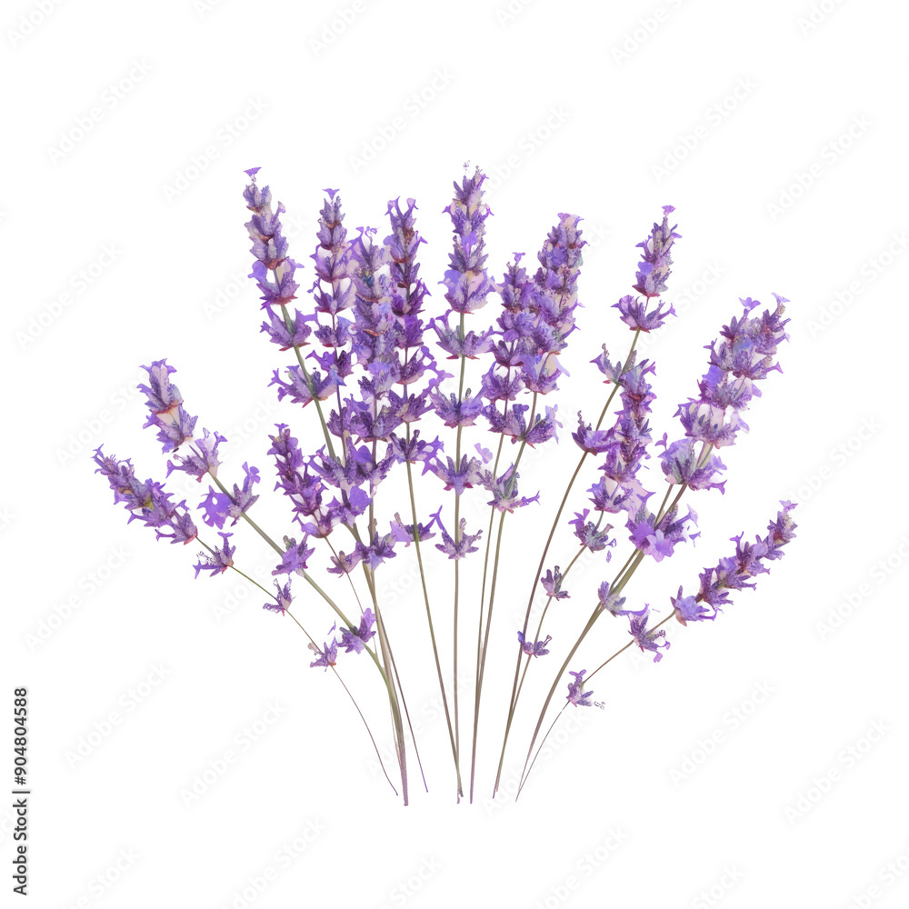 Naklejka premium Isolated small lavender blooms
