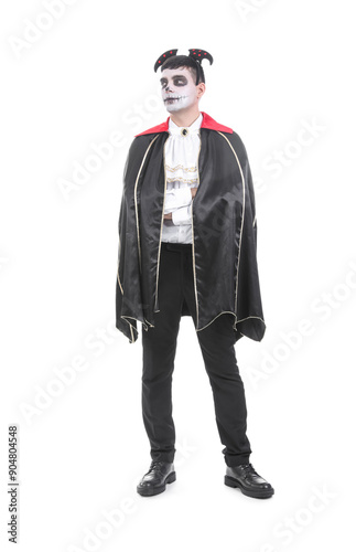 Young man dressed for Hallo...