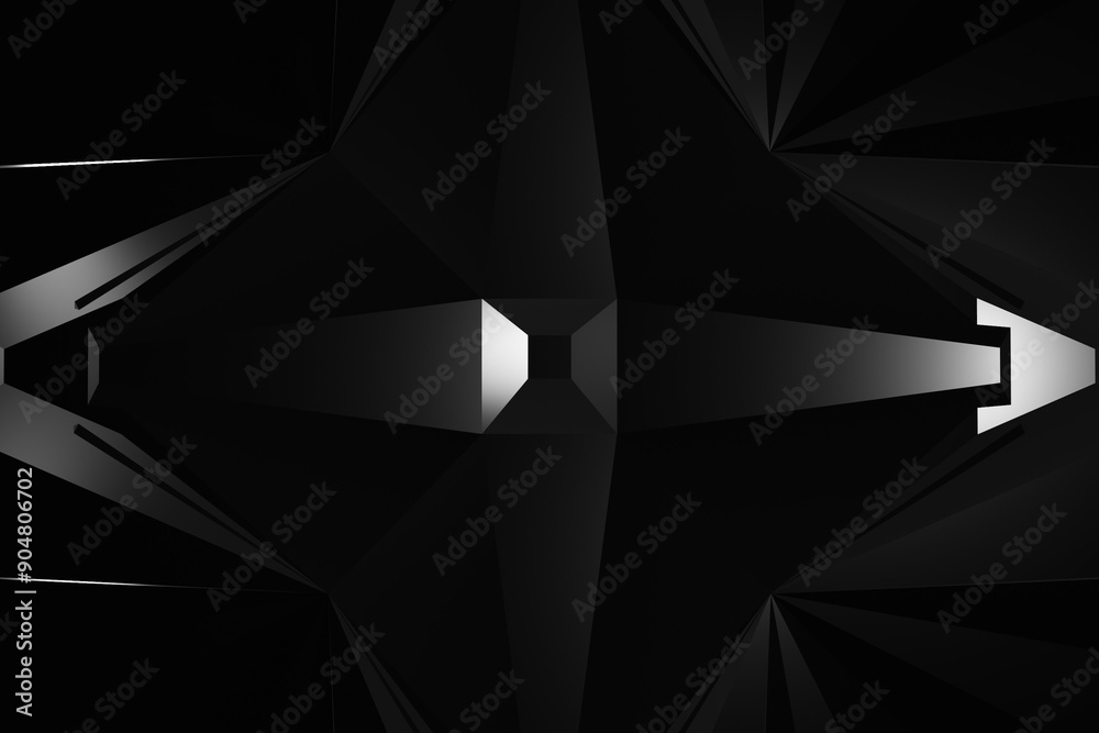 abstract background black with shape line glass crystal effect design style