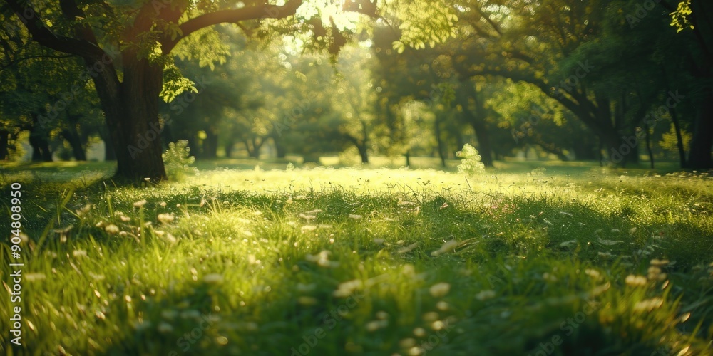 Fototapeta premium Sunlight filtering through tree branches
