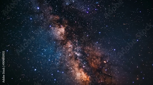 Milky Way Galaxy at Night © sobartea