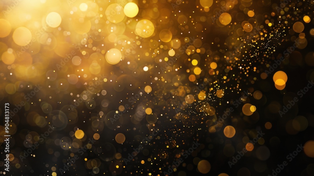 Black and Gold Background with Lights Black and Gold Background with Lights