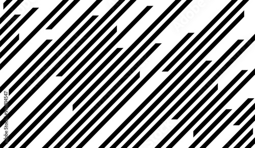 Black Stripe Lines Geometric Background