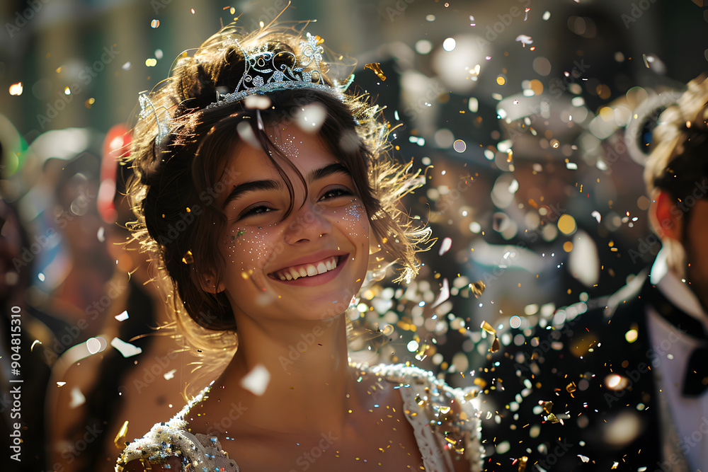 Portraits of Men and Women Celebrating at a Carnival on the Streets. Vibrant and Joyful Scene of Festive Celebration. Capturing the Excitement and Energy of a Colorful Carnival Atmosphere. Portraits of Men and Women Celebrating at a Carnival on the Streets. Vibrant and Joyful Scene of Festive Celebration. Capturing the Excitement and Energy of a Colorful Carnival Atmosphere.