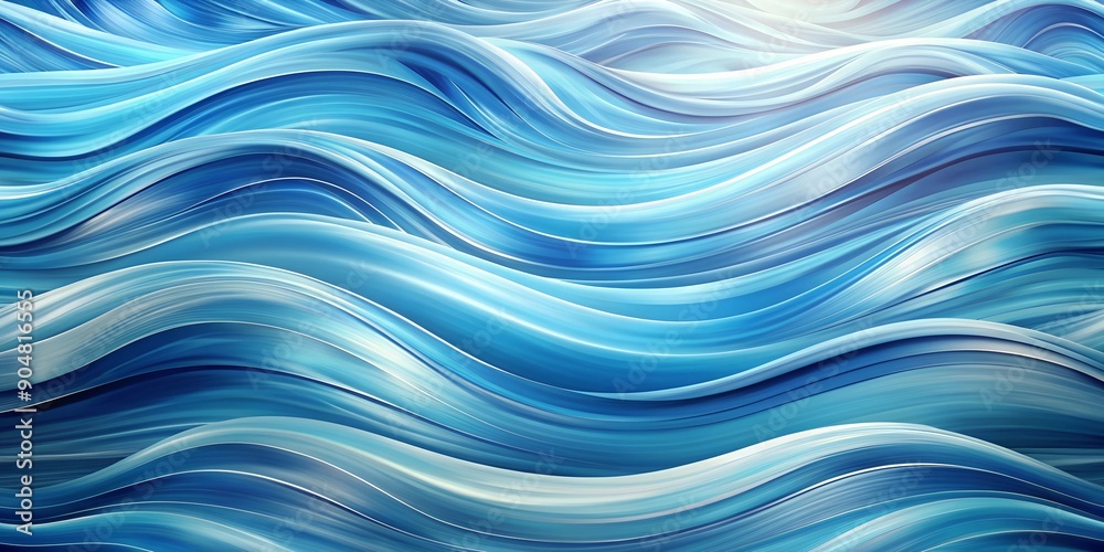 Abstract Blue Swirling Waves Background Pattern Abstract Blue Swirling Waves Background Pattern
