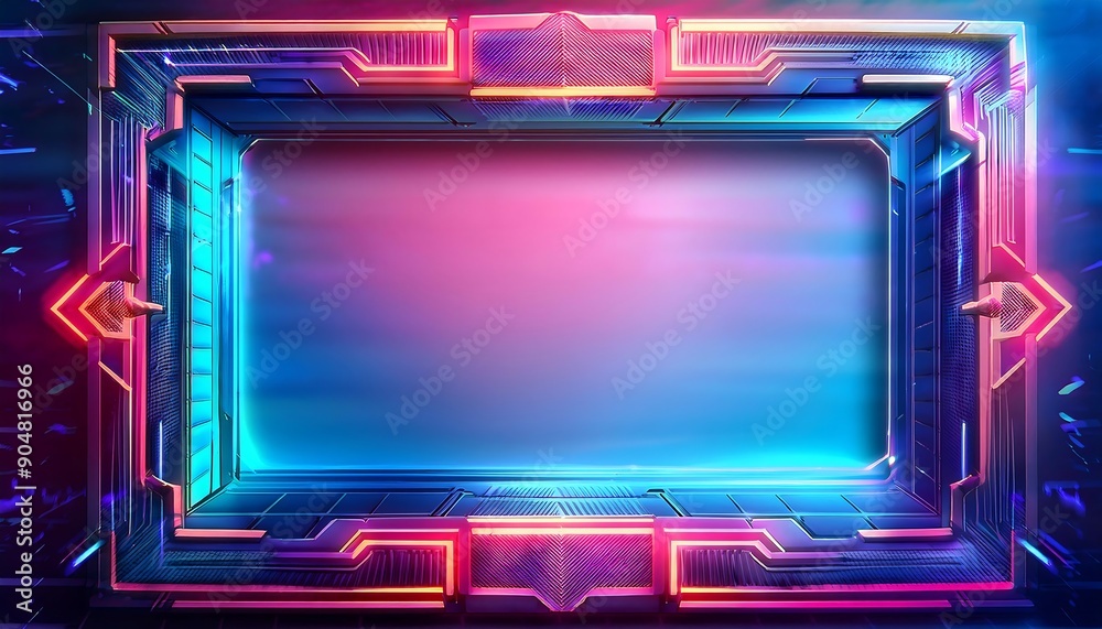 frame that combines retro and futuristic elements frame that combines retro and futuristic elements