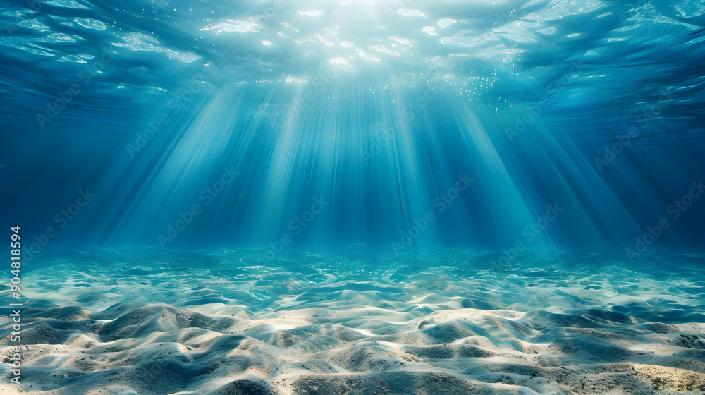 underwater background deep blue sea, ocean surface seen from underwater background,generative ai underwater background deep blue sea, ocean surface seen from underwater background,generative ai