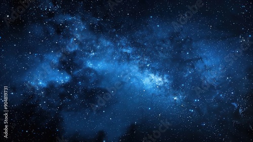 A blue sky with a lot of stars