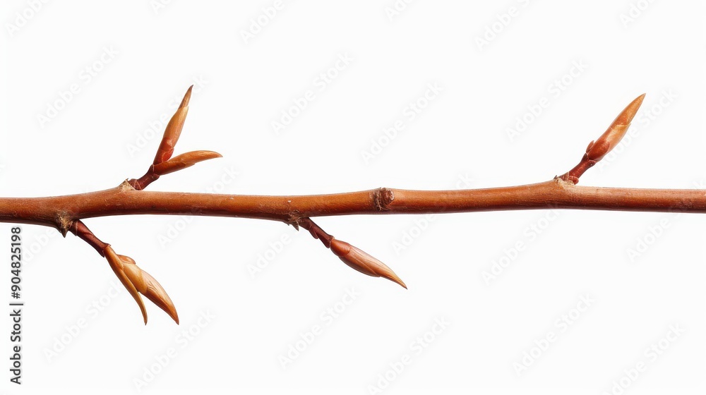 Fototapeta premium Highquality isolated tree branch cutout for design projects on white background.