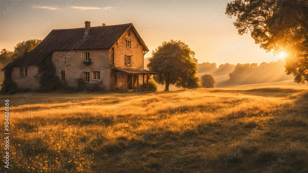 Golden Hour in the Countryside