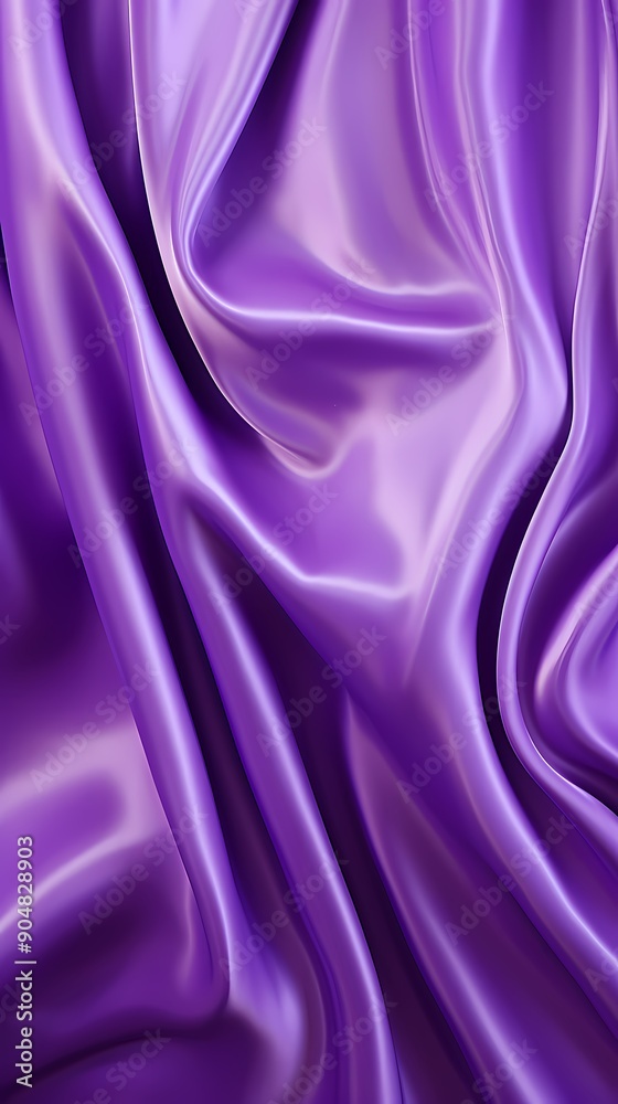 Obraz premium Purple liquid metal plastic flow abstract graphic poster background