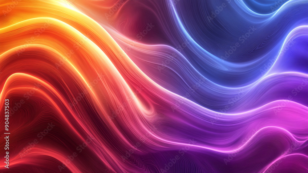 Fototapeta premium Abstract wave colorful background dynamic texture