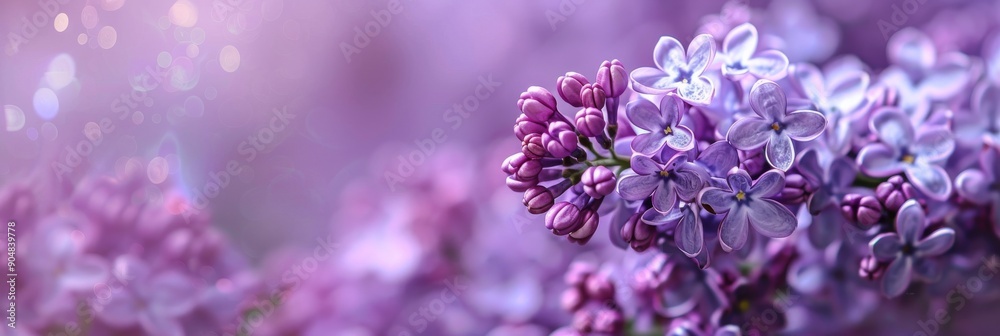 sharp close-up photo lilac flowers against a vibrant purple spring background, highlighting their sharp close-up photo lilac flowers against a vibrant purple spring background, highlighting their
