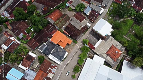 Aerial View of a Suburban Neighborhood at Pleret Archaeological Site, Yogyakarta photo