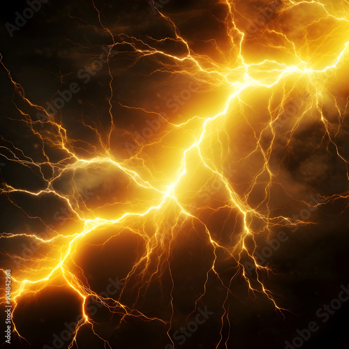 Abstract realistic nature lightning thunder background . Bright curved line on isolated texture overlays