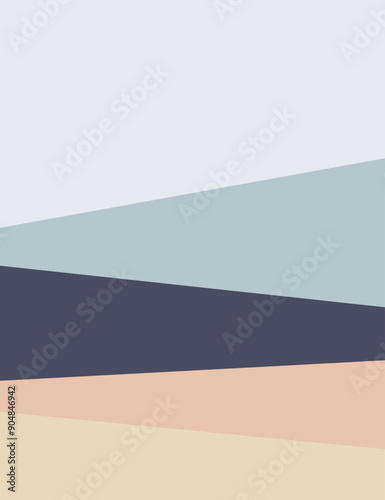 Artwork and hand drawn trendy contemporary abstract shapes.