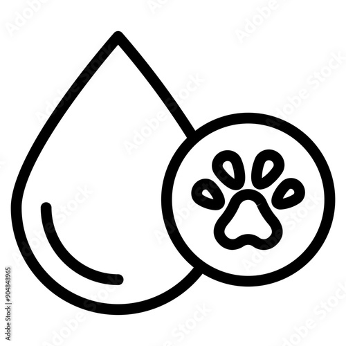 Dog donor icon concept