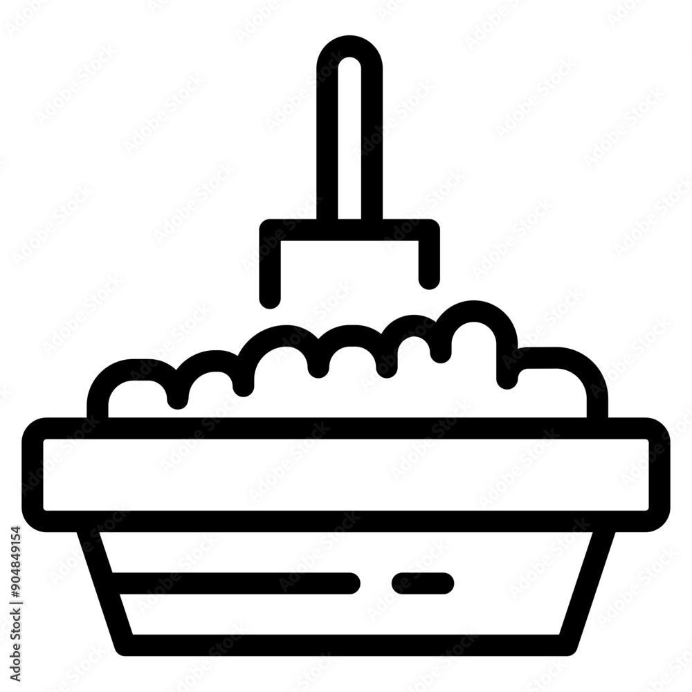 Pet Food Bowl Icon Pet Food Bowl Icon