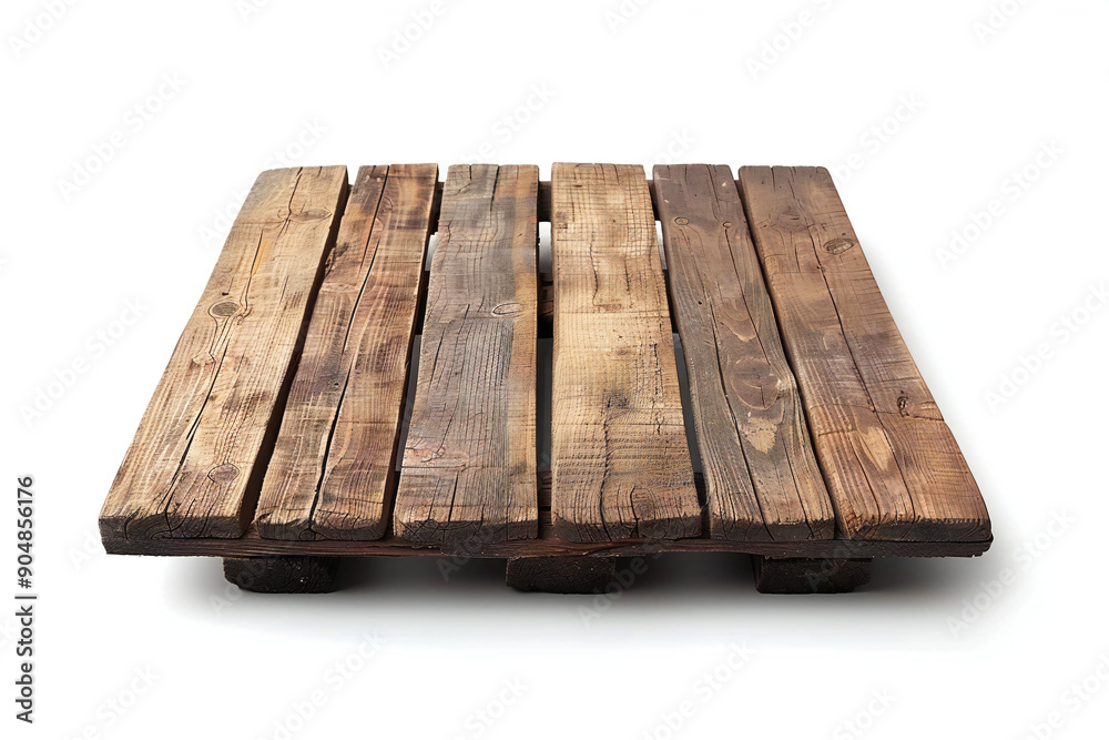 Isolated wooden planks with rustic texture and natural wood grain Isolated wooden planks with rustic texture and natural wood grain