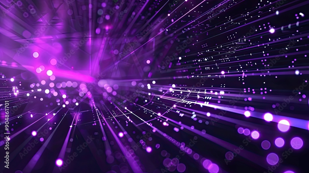 Abstract Purple Light Streaks with Bokeh Abstract Purple Light Streaks with Bokeh