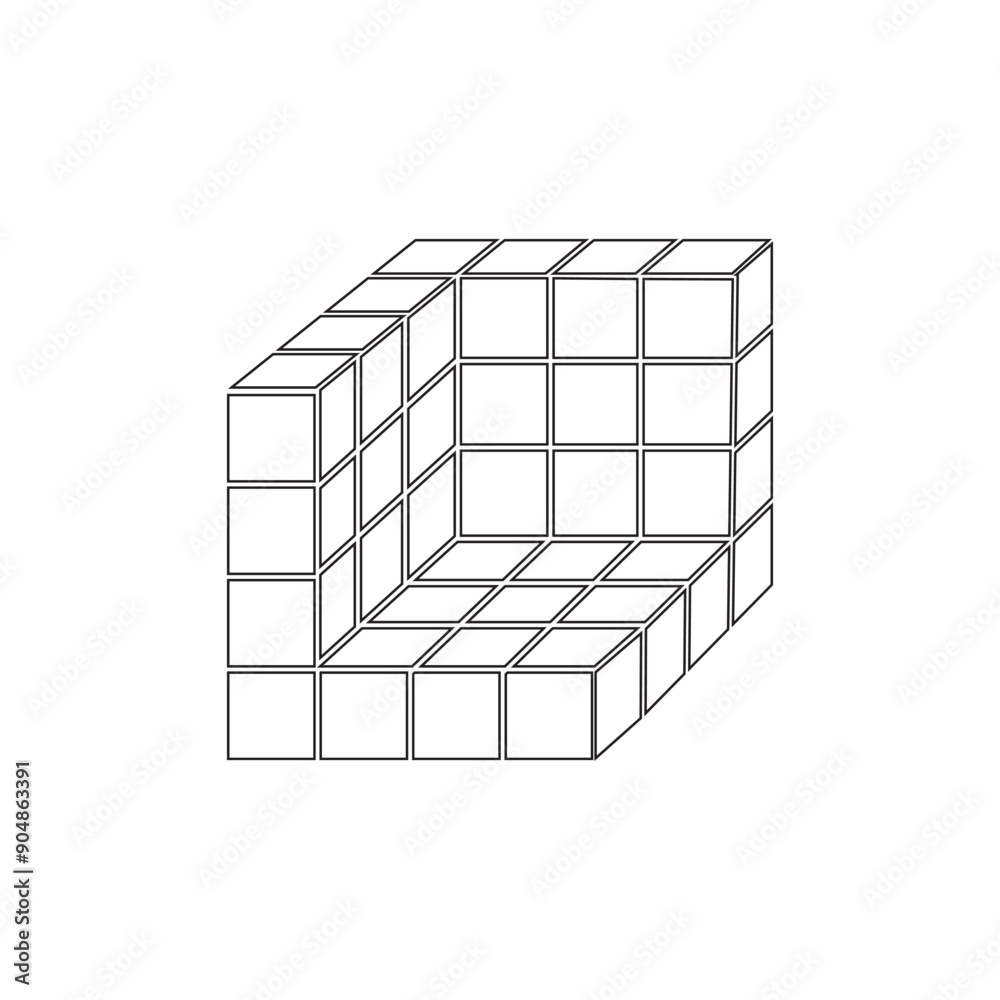 cube icon illustration cube icon illustration