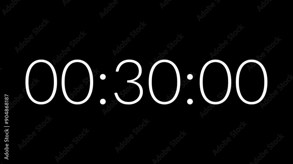 35 seconds countdown timer on black background Perfect for countdowns, deadline reminders, time management concepts, and scheduling 35 seconds countdown timer on black background Perfect for countdowns, deadline reminders, time management concepts, and scheduling
