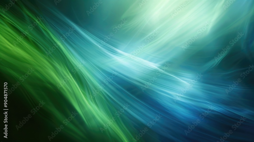Blue and Green Waves Abstract Background Blue and Green Waves Abstract Background