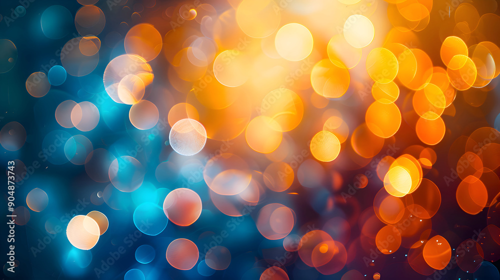 Abstract red, orange, blue, and purple bokeh lights background, generative ai Abstract red, orange, blue, and purple bokeh lights background, generative ai