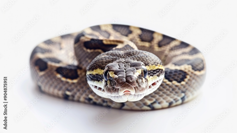Isolated Scrub Python on White Background Isolated Scrub Python on White Background