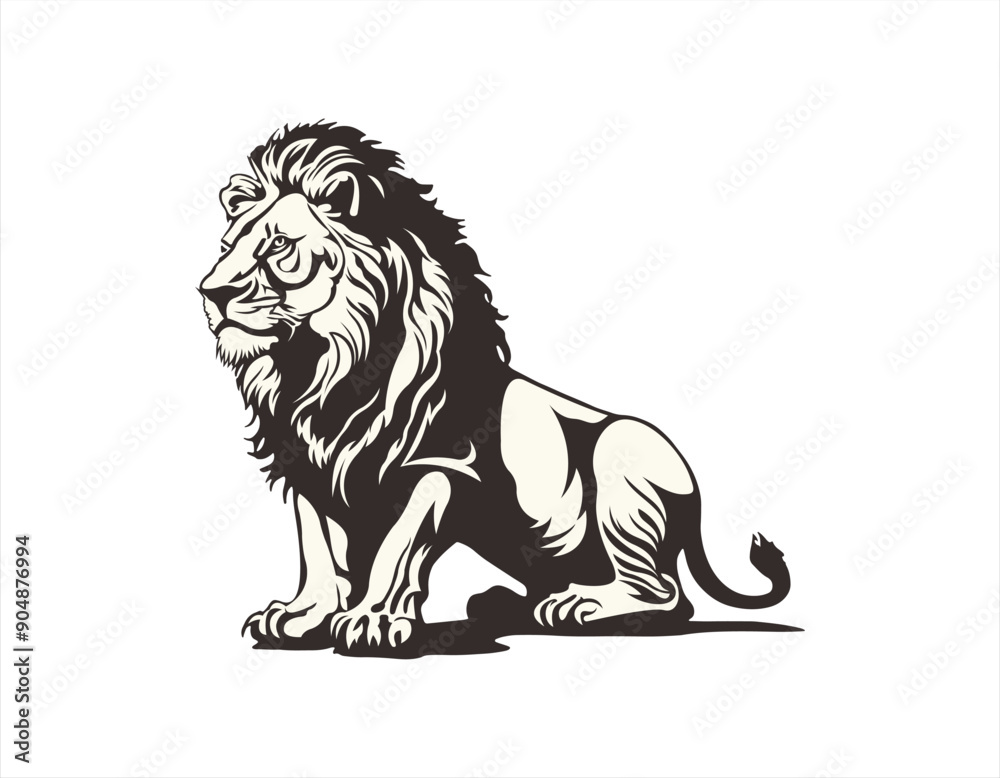 Lion Logo. Premium Design. Vector Illustration