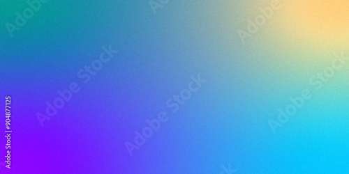 Neon blue light leaks effect background .Abstract noise background with blue   and purple gradient for appealing and modern aesthetic Gradient yellow blue pink blur abstract background