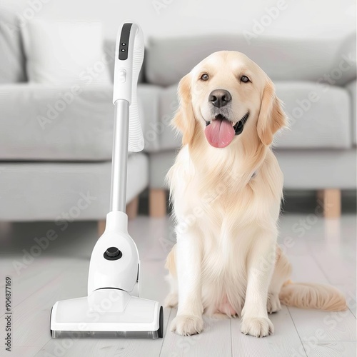 Pet Grooming Kit with Vacuum Suction, Dog Vacuum for Shedding Grooming with Professional Proven Grooming Tools for Dogs, Cats, and Other Animals, 99% Pet Hair Collection with 2 photo