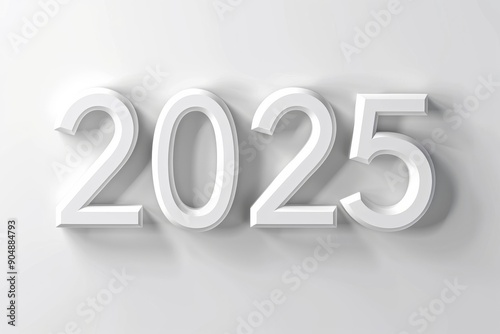 2025 numbers, new year greeting card, minimal celebrate banner, 3d eve poster, calendar