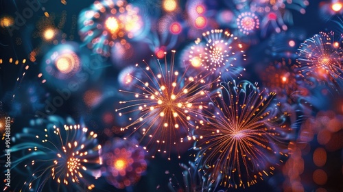 Illuminated fireworks © Kultivad