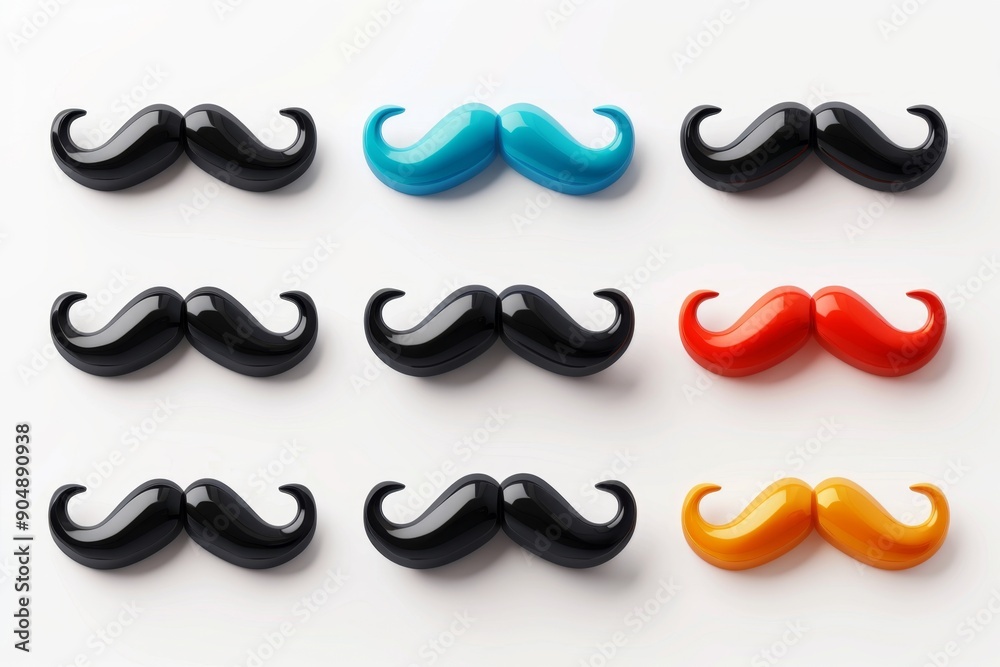Mustaches icon, hipster sign, Fathers day symbol, barber logo, human whisker, vintage moustache emblem Mustaches icon, hipster sign, Fathers day symbol, barber logo, human whisker, vintage moustache emblem
