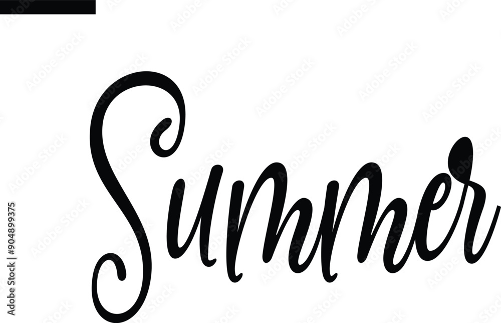 Summer Travel Saying Typography Text Summer Travel Saying Typography Text